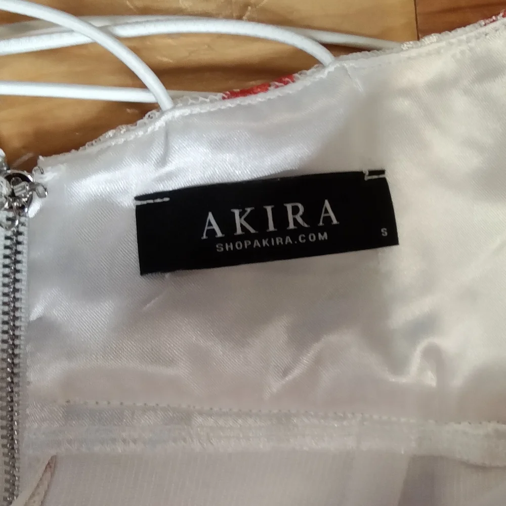 Akira Floral Mesh Crossback Dress.